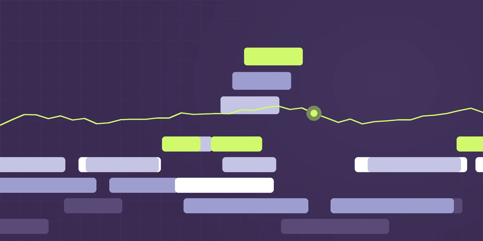 Steppe illustration: stepped terraces in purple, periwinkle and lime with a signal line, for the article The Delve scandal: what 493 identical SOC 2 reports say about compliance automation